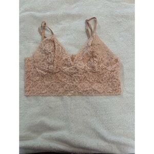 NWOT Lace Bralette in Tan